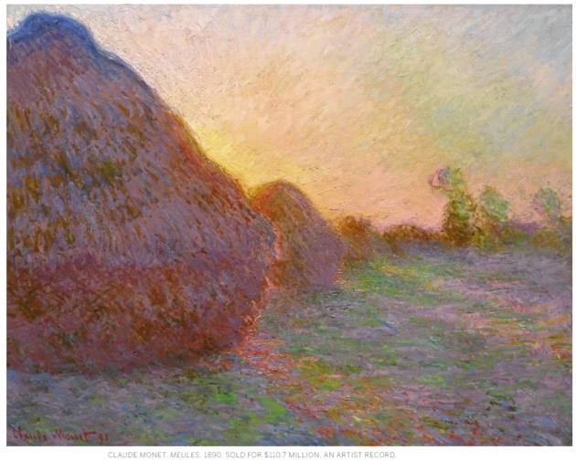 莫奈《幹草堆》7.6億元破紀錄天價成交